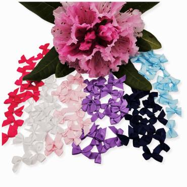 Bow | approx. 22mm | sortiment from various colors (30 pieces)