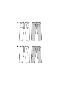 Pull-on trousers | BURDA-Edition | Size: 110-140 | Levels: 2