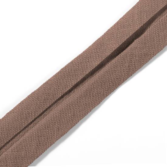 Bias binding, cotton, 40/20mm, sand, 30m