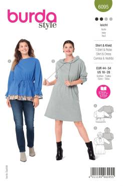 Shirt, dress | BURDA | Size: 44-54 | Level: 2