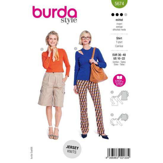 Shirts | BURDA | Gr: 36-48 | Level: 3