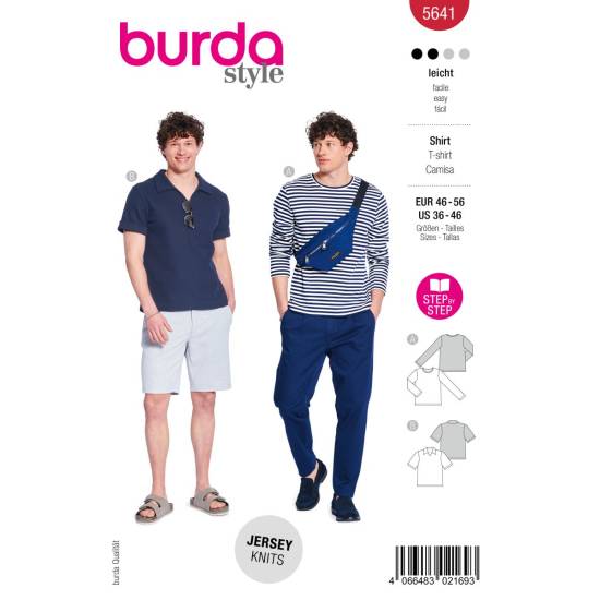 Shirts | BURDA | Gr: 46-56 | Level: 2