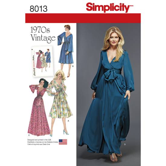 Women's Vintage 1970's Dresses' | SIMPLICTY | 8013
