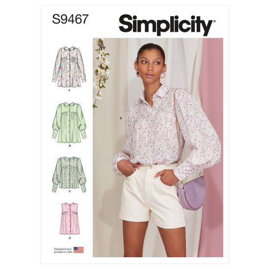 Simplicity Schnittmuster Damen Bluse #9467.R5 Gr. 40-48