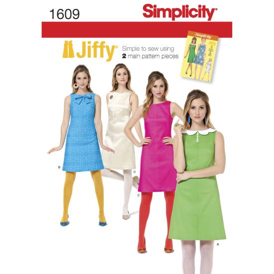 Simplicity Schnittmuster Damen Cocktailkleid #1609.R5 Gr. 40-48