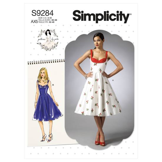 Simplicity Schnittmuster Damen Kleid#9284.AX5 Gr. 30-38