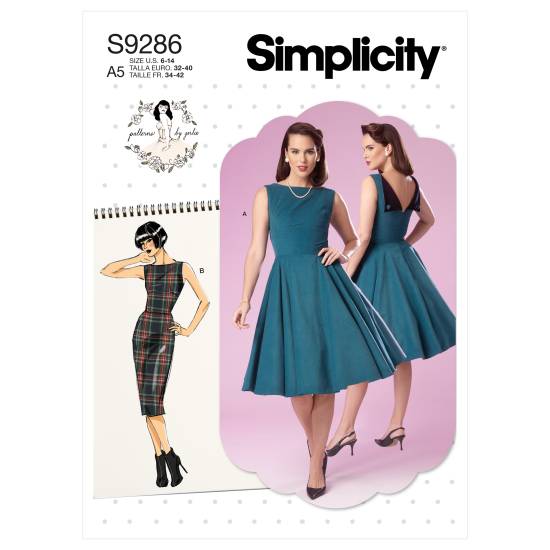 Simplicity Schnittmuster Damen Kleid #9286.E5 Gr. 40-48