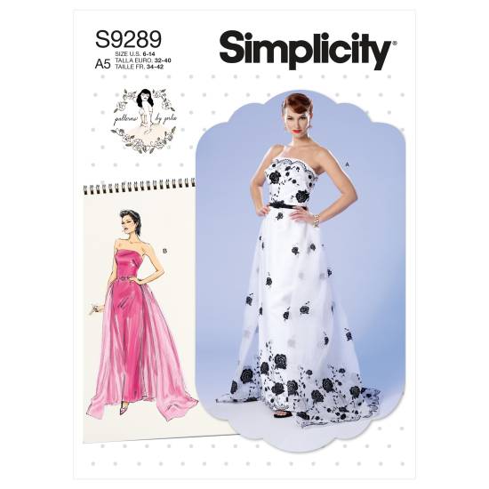 Simplicity Schnittmuster Damen Kleid #9289.A5 Gr. 32-40