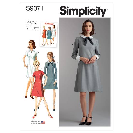 Simplicity Schnittmuster Damen Kleid #9371.F5 Gr. 44-52