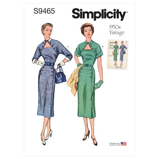 Simplicity Schnittmuster Damen Kleid #9465.U5 Gr. 46-54