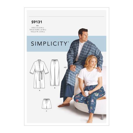 Simplicity Schnittmuster Damen Lounge-Kombination #9131.AA