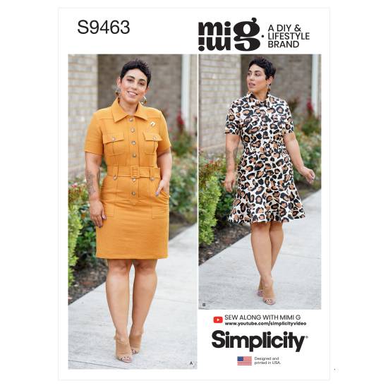 Simplicity Schnittmuster Damen Minikleid #9463.U5 Gr. 42-50