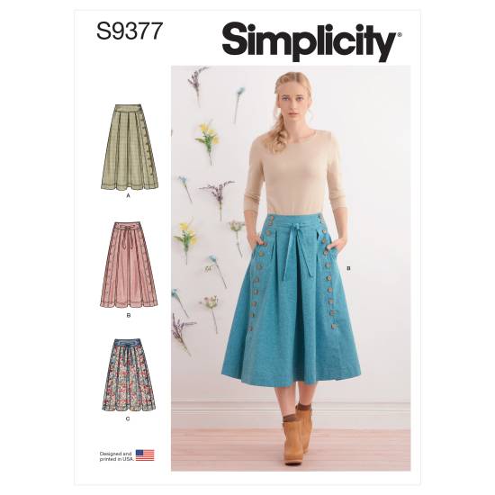 Simplicity Schnittmuster Damen Röcke #9377.H5 Gr. 38-44