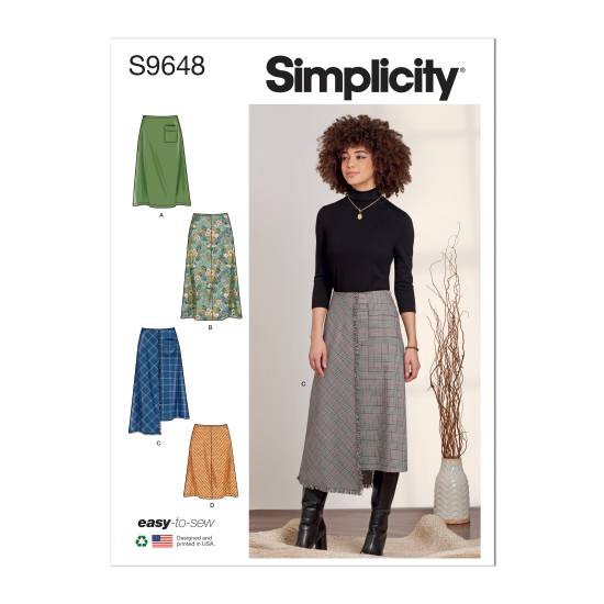 Simplicity Schnittmuster Damen Röcke #9648.U5 Gr. 42-50