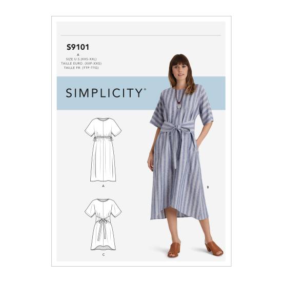 Simplicity Schnittmuster Damen Sommerkleider in zwei Längen #9101.A