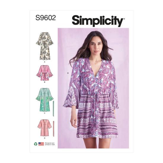 Simplicity Schnittmuster Damen Tunikakleid #9602.H5 Gr. 32-40