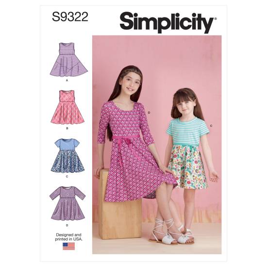 Simplicity Schnittmuster Mädchen Kombination Mädchen 9322.CCE