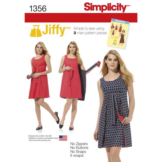 Women's Jiffy® Reversible Wrap Dress | SIMPLICTY | 1356