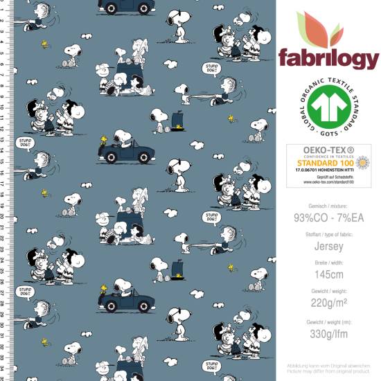 Snoopy Cabrio - GOTS - denim