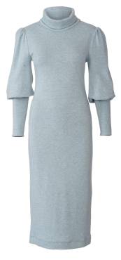 Knitted dress + shirt with turtleneck and gathered sleeves | BURDA | Size: 34-44 | Level: 2