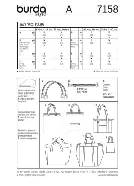 Bags | BURDA | Size: one size | Level: 2