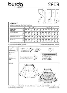 Circle skirt | BURDA | Size: 104 - 164 | Level: 2