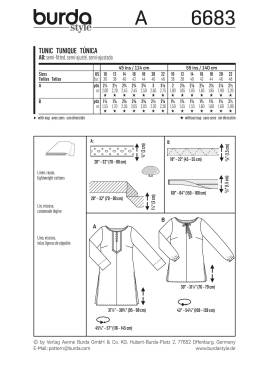 Tunika | BURDA | Gr: 36 - 48 | Level: 1