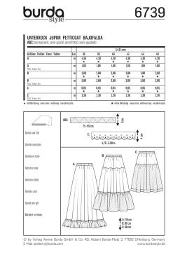 petticoat | BURDA-Edition | Size: 36 - 46 | Levels: 1