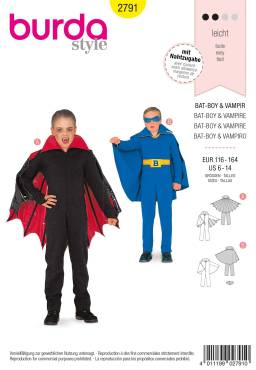 Vampire + Bat-Boy | BURDA | Size: 116 - 164 | Level: 2