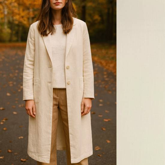 Viscose Linen Plain - Off White 