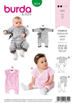 wrap romper | BURDA-Edition | Size: 56 - 86 | Levels: 2