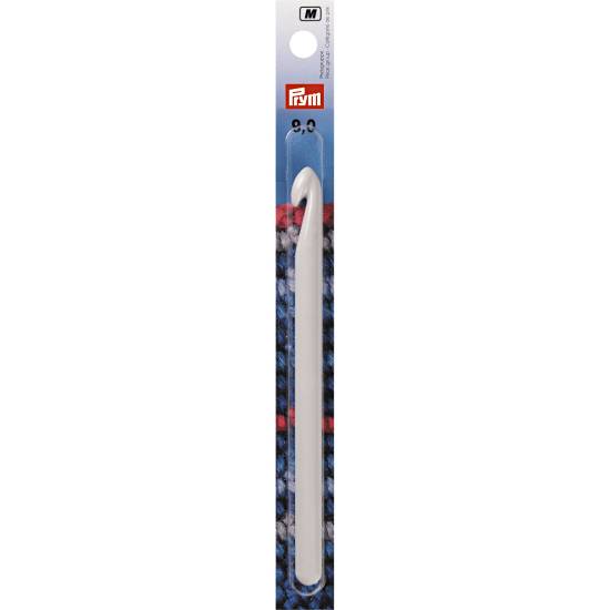 Wool crochet hook without handle 14cm, 9.00mm, grey