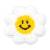 Aufnäher | Blume | Lächeln | 60mm | verschiedene Farben