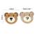 Patches | Embroidery | Bear head | 50x60mm | various colors