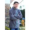 Organic-Fleece uni - GOTS - dark gray