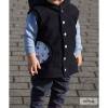 Organic-Fleece uni - GOTS - black