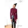 Bio French Terry (brushed) - GOTS - dunkel-bordeaux