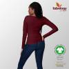 Bio Jersey - GOTS - dunkel-bordeaux