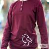 Bio Jersey - GOTS - dunkel-bordeaux