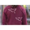 Bio Jersey - GOTS - dunkel-bordeaux