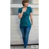 Organic Jersey - GOTS - petrol-blue