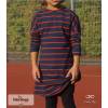 Organic Jersey-Stripes (30/5mm) - GOTS - dark-blue/deep-red