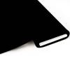Bio Strick (Interlock) - GOTS - schwarz