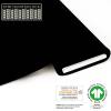 Bio Strick (Interlock) - GOTS - schwarz