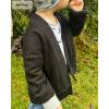 Bio Strick (Interlock) - GOTS - schwarz
