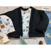 Bio Strick (Interlock) - GOTS - schwarz