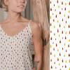 Falling Drops  (poplin) - ECO - red