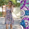 Flower Swirl (Viscose-Lycra) - ECO - violett