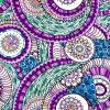 Flower Swirl (Viscose-Lycra) - ECO - violet
