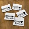 Herzens Mensch | gewebte Label